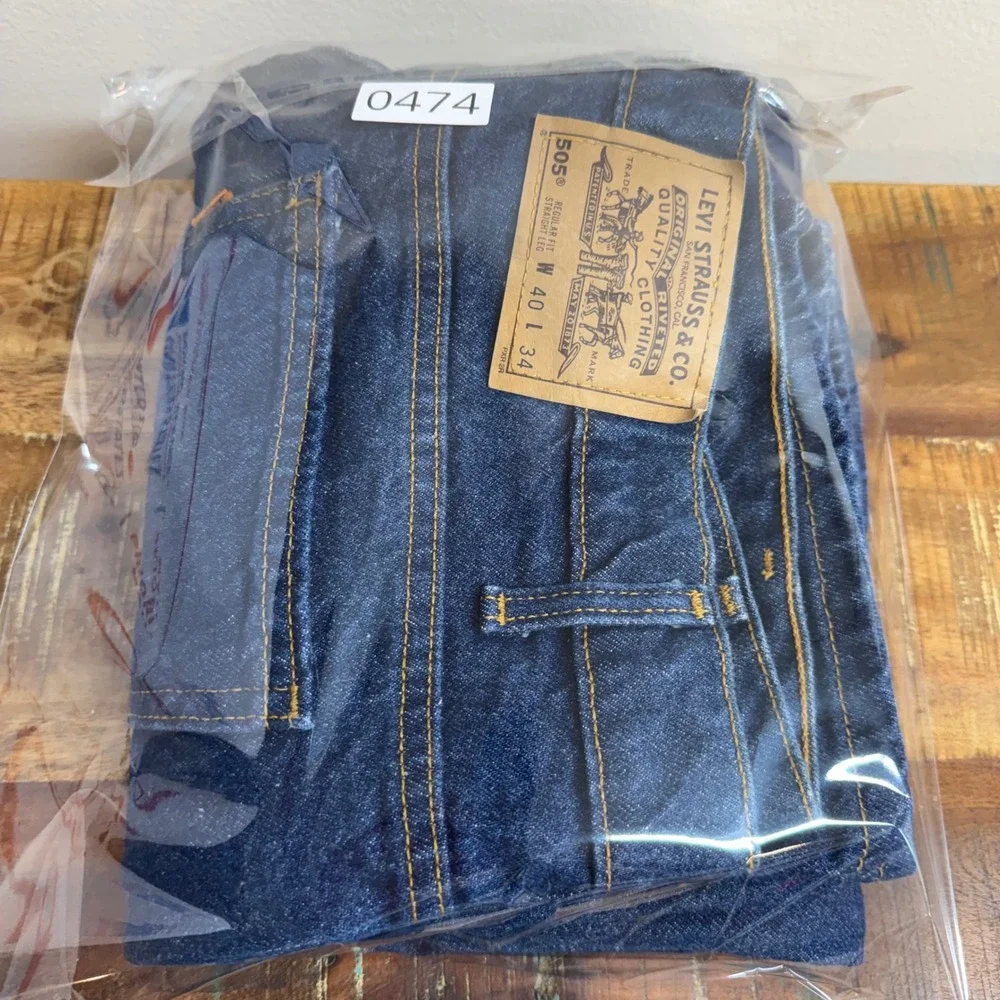 Vintage Levi's 505 40x34 Orange Tab 90s Straight Leg Jeans Regular Fit‎ Denim